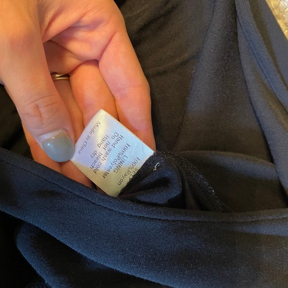 MOD REF│Black Romper with Tied Waist - Picture 3 of 8